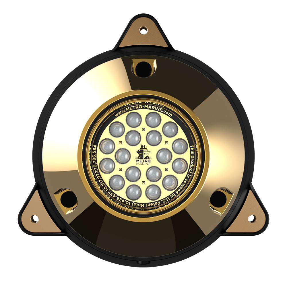 Metro Marine HighOutput Surface Mount Underwater Light wIntelligent Monochromatic LEDs Aqua 90 Beam FSMR1A390
