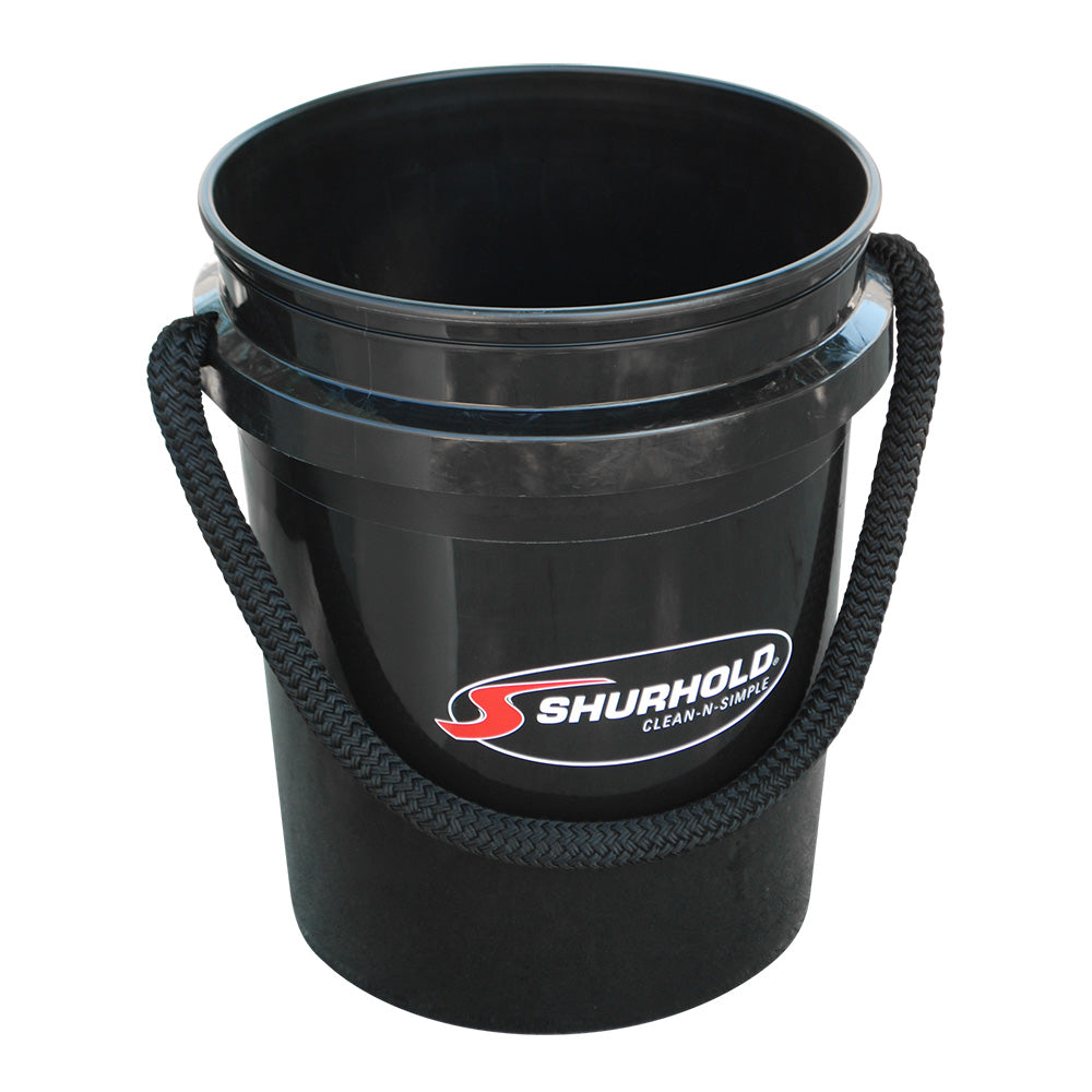 Shurhold Worlds Best Rope Handle Bucket 5 Gallon Black 2452
