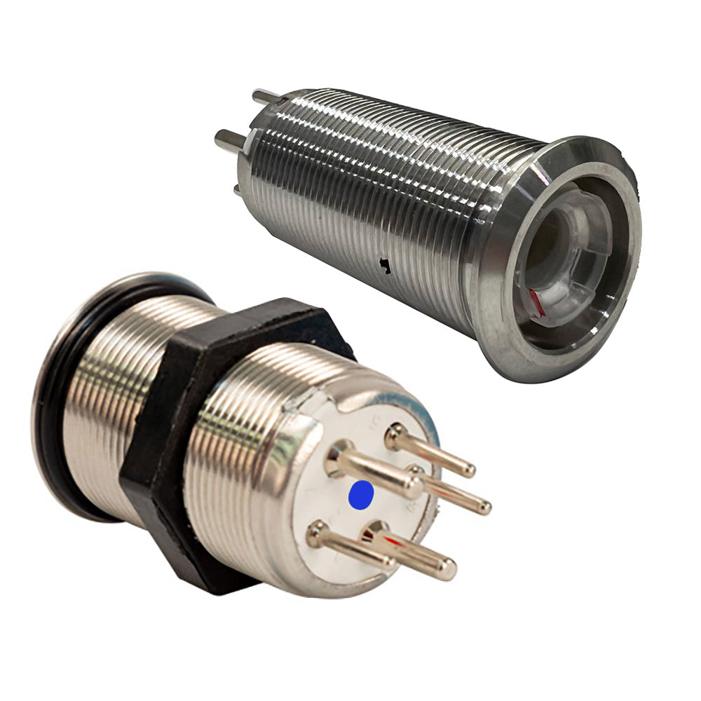 Bluewater 22mm Inrush Push Button Switch OffOnOn BlueGreenRed LED Switch Body Only 90593113