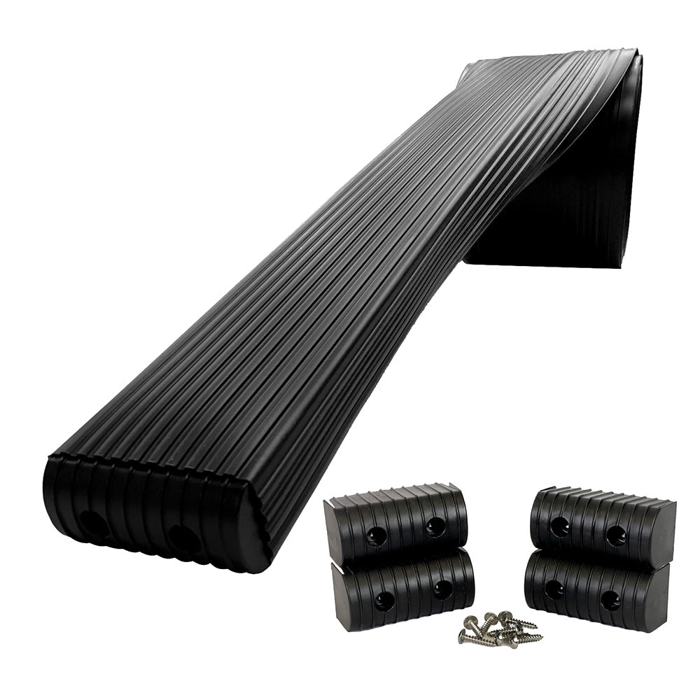 Caliber BunkWrap Kit Black 16 x 2 x 4 Roll 4 Caps HRDW Roll 4 Endcaps Stainless Steel Hardware 23050BK