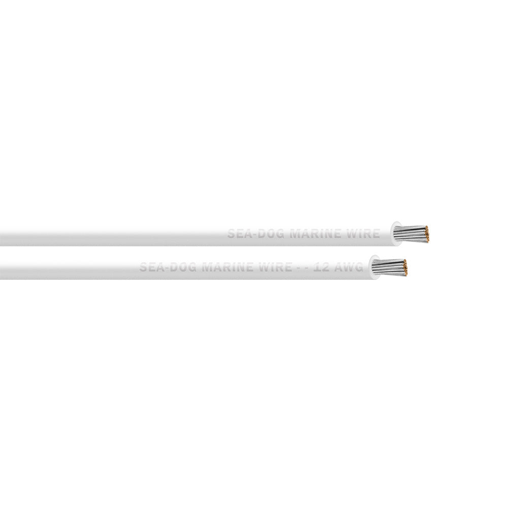 SeaDog 12 AWG White Primary Wire 250 8012054