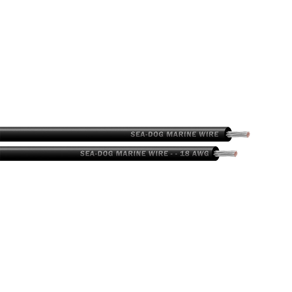 SeaDog 18 AWG Black Primary Wire 100 8018012