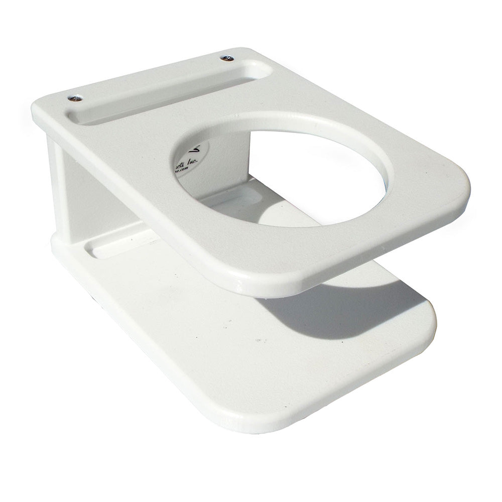 Deep Blue Marine Side Mount Single Drink Holder Suction Cup Mount White SSDH