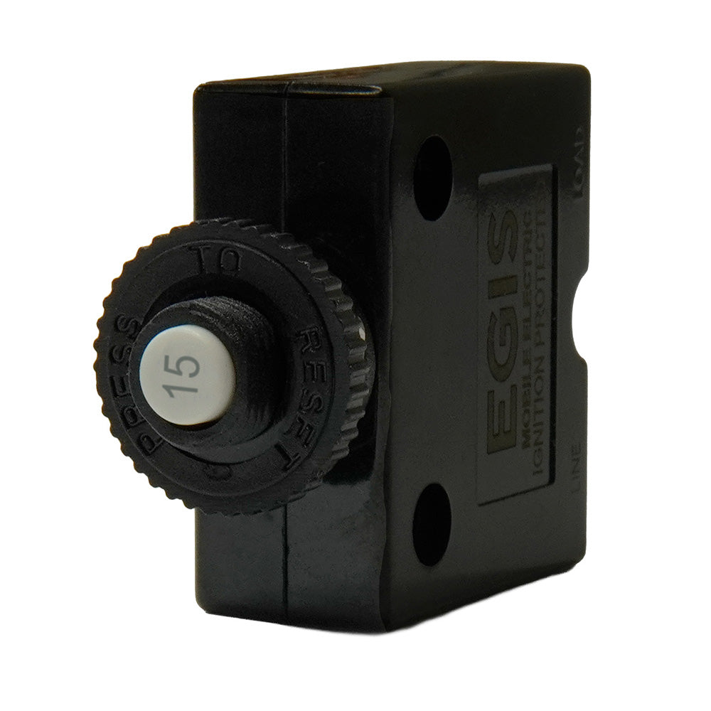Egis 20A Push Button Panel Mount Circuit Breaker Spade Terminal 471115