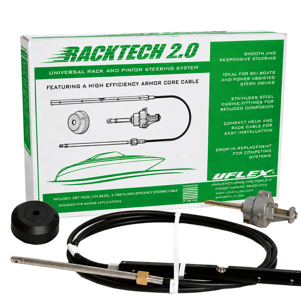 Uflex Racktech 20 High Efficiency Rack Pinion System Kit 17 Cable RACKTECH2017