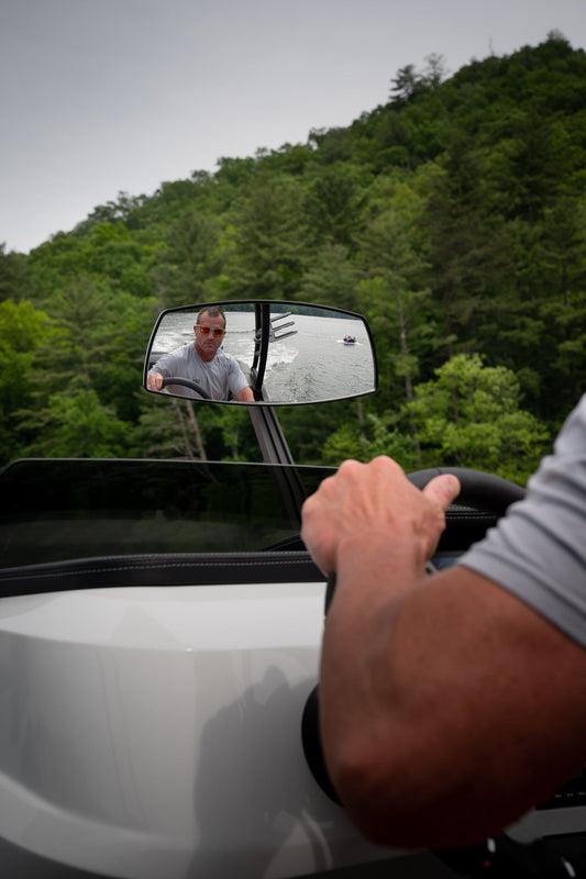 Rail Mount Pontoon Mirror System PRO