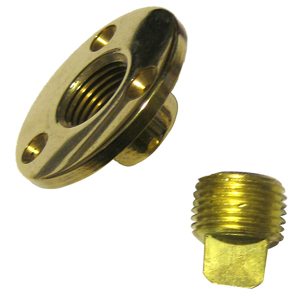 Perko Garboard Drain Drain Plug Assy Cast BronzeBrass MADE IN THE USA 0714DP1PLB