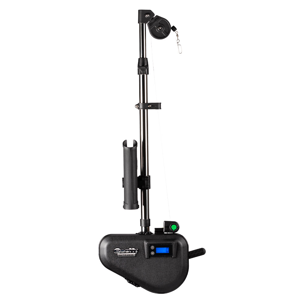 Scotty 2106 HP Depthpower Electric Downrigger 60 SS Telescoping Boom wSwivel Base Single Rod Holder 2106