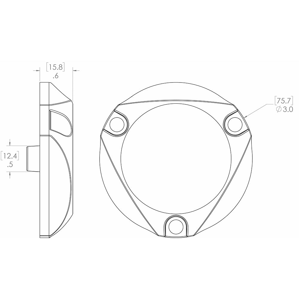Lumitec SeaBlaze Mini Underwater Light Pair Brushed Finish Blue NonDimming 101246