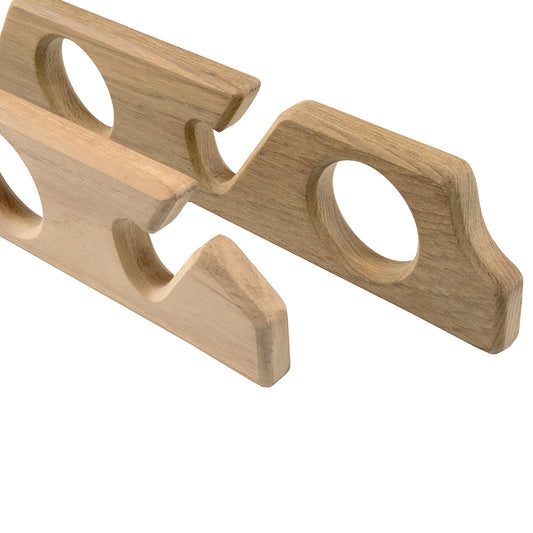 Whitecap Teak SixRod Storage Rack Pair 60614