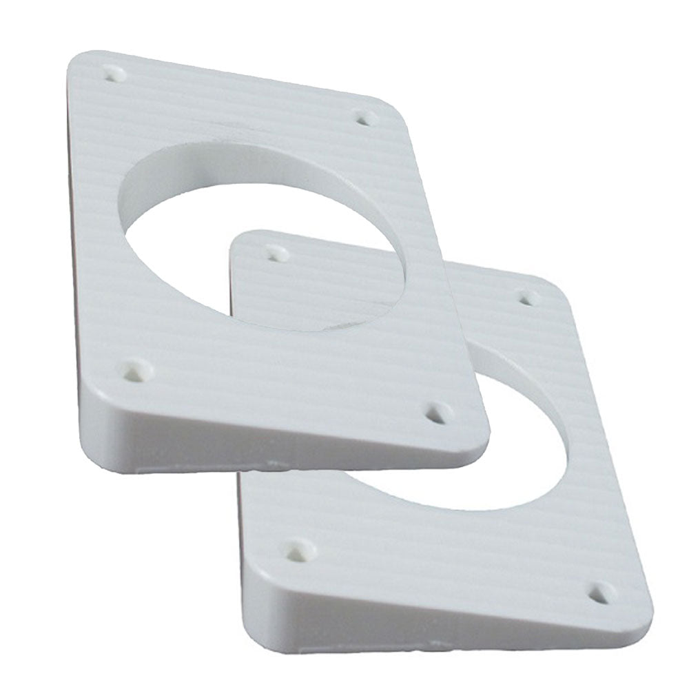 TACO Wedge Plates fGrand Slam Outriggers White WP150WHA1