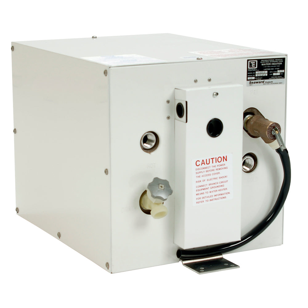 Whale Seaward 6 Gallon Hot Water Heater wRear Heat Exchanger White Epoxy 120V 1500W S600W