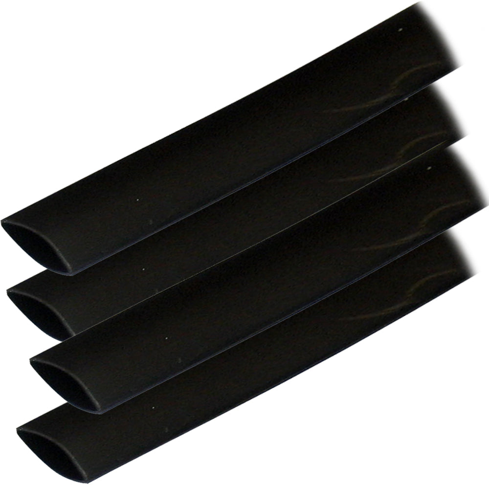 Ancor Adhesive Lined Heat Shrink Tubing ALT 34 x 6 4Pack Black 306106