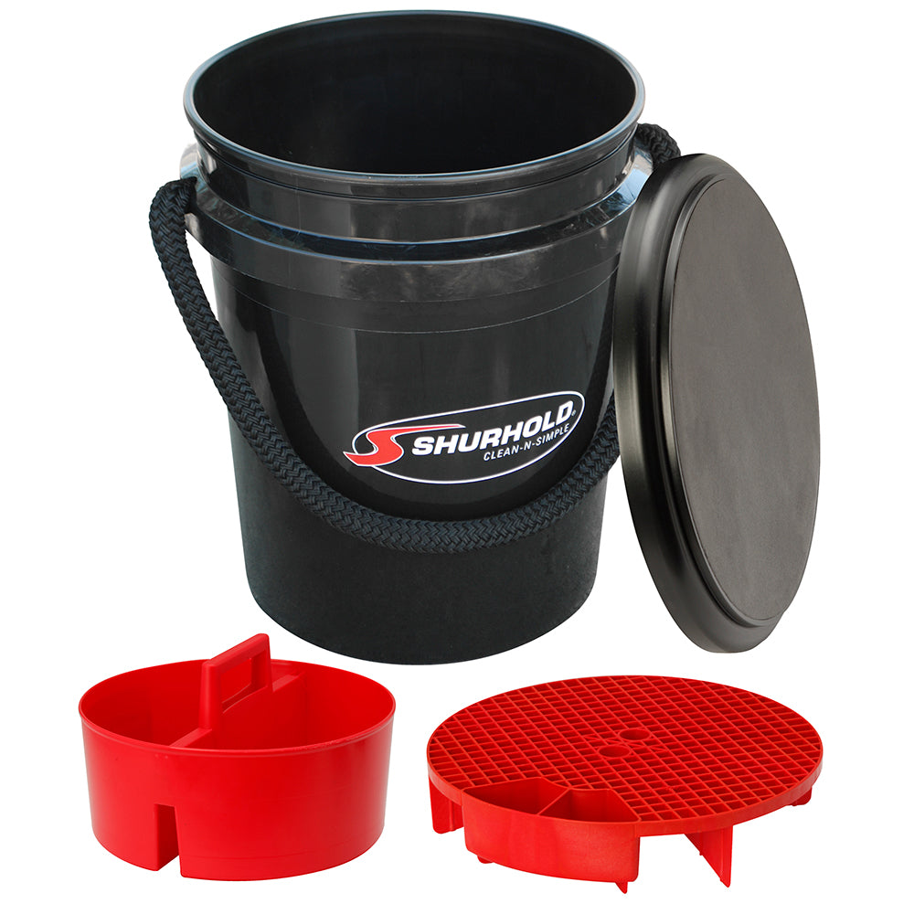 Shurhold One Bucket Kit 5 Gallon Black 2462