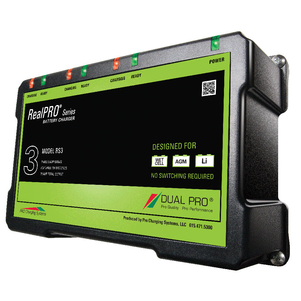 Dual Pro RealPRO Series Battery Charger 18A 36ABanks 12V36V RS3