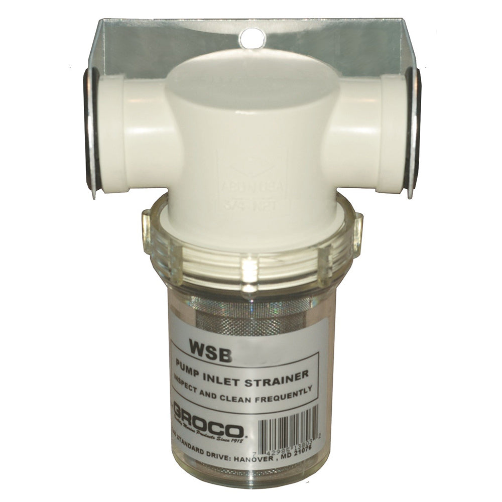 GROCO 34 Fresh Water Strainer w304 SS Basket WSB750
