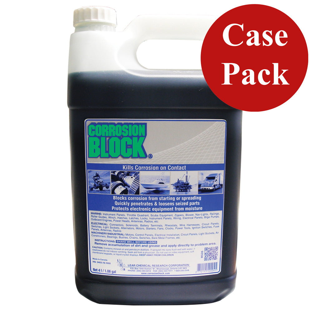 Corrosion Block Liquid 4Liter Refill NonHazmat NonFlammable NonToxic Case of 4 20004CASE