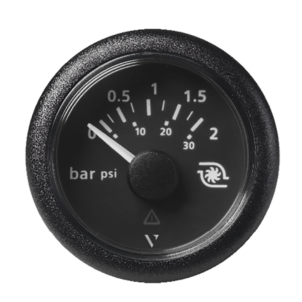 Veratron 52MM 2116 ViewLine Boost Pressure Gauge 2 Bar30 PSI Black Dial Round Bezel A2C59514149