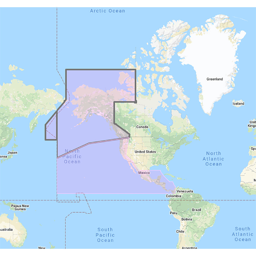 Furuno US Canada Pacific Coast Hawaii Alaska Mexico to Panama CMAP Mega Wide Chart Unlock Code MM3VNA035