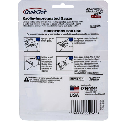 QuikClot Advanced Clotting Gauze 3 x 4 50200026