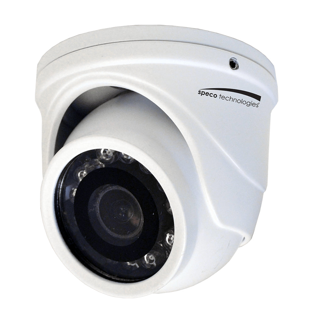 Speco 4MP HDTVI Mini Turret Camera 29mm Lens White Housing HT471TW