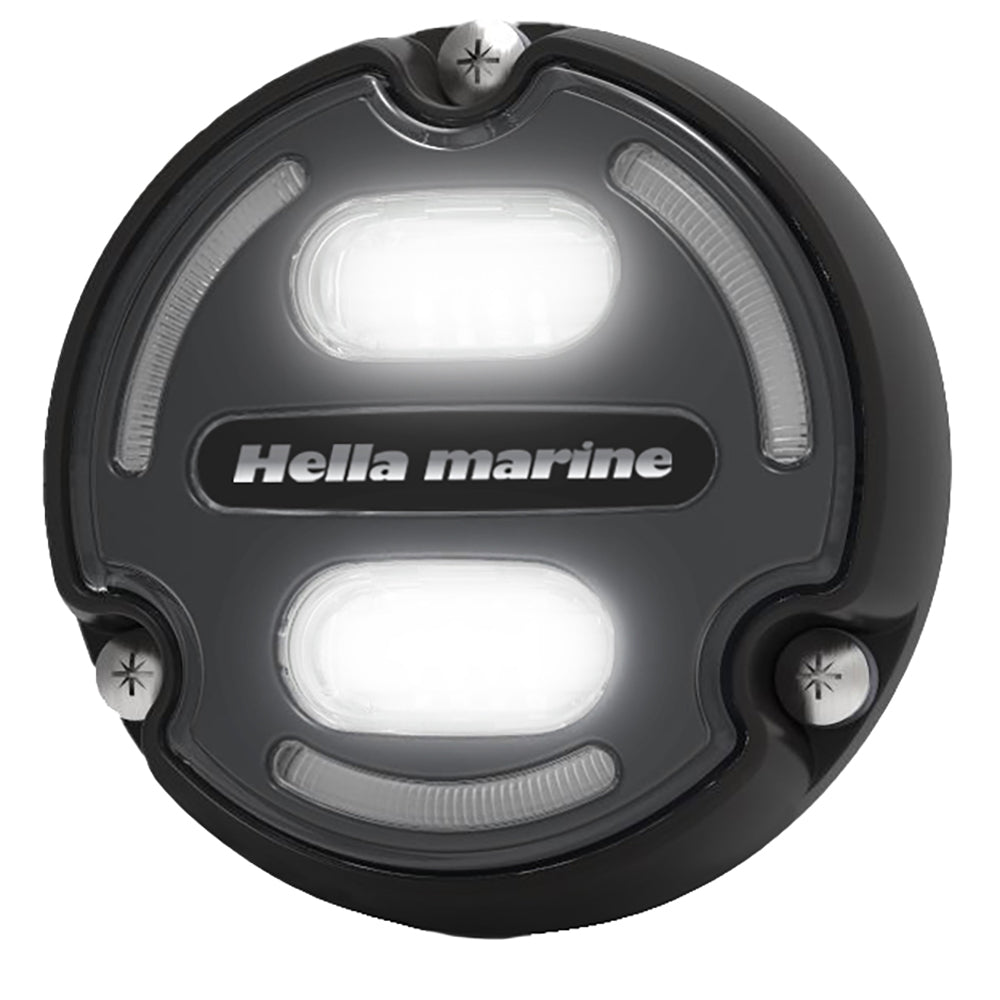 Hella Marine Apelo A2 Blue White Underwater Light 3000 Lumens Black Housing Charcoal Lens wEdge Light 016147001