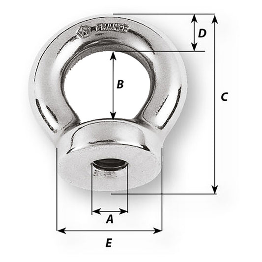 Wichard 14 Eye Nut 12 Diameter 06331