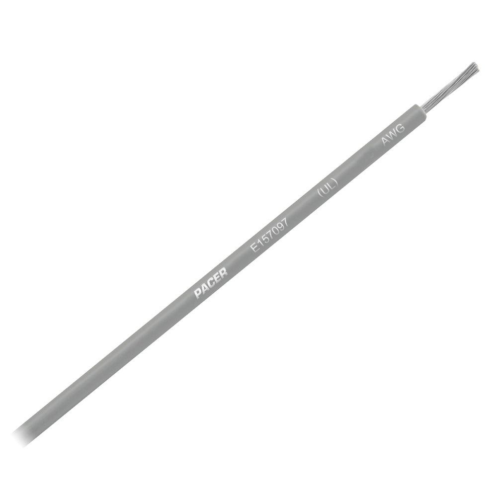 Pacer Grey 10 AWG Primary Wire 25 WUL10GY25