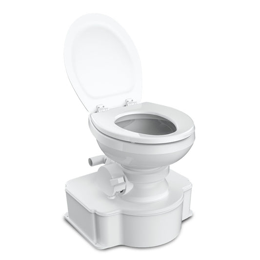 Dometic White M65 Marine Gravity Toilet Elongated Seat Size wFoot Pedal 312500001