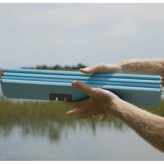 Toadfish Stowaway Folding Cutting Board wBuiltIn Knife Sharpener Teal 1054