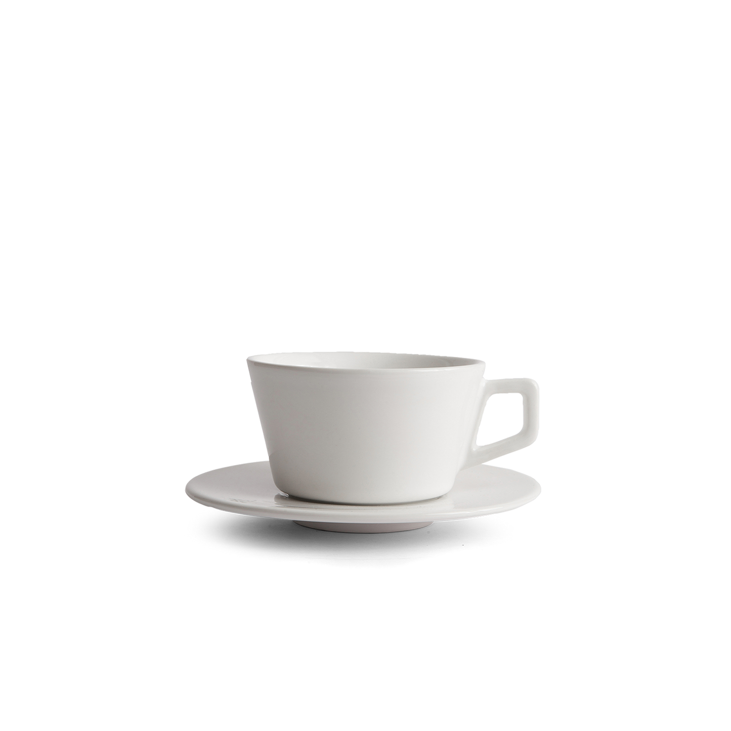 12oz Large Latte Cup & Saucer - White - Restocking Mid Feb