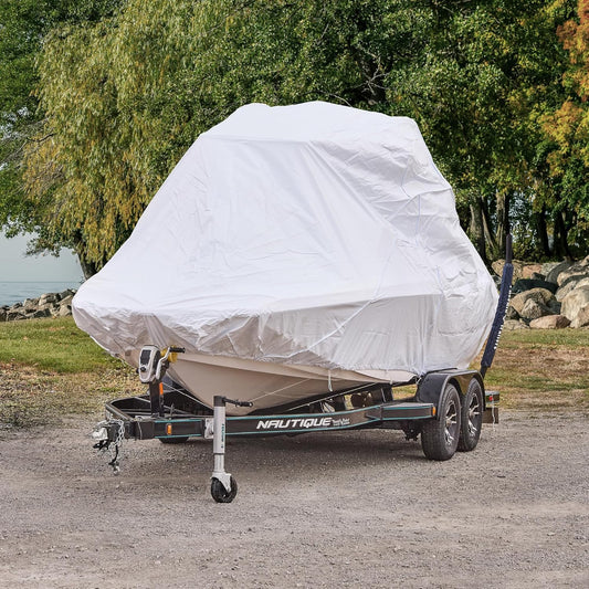 Shrink wrap over tower V-Bow 21'-23'