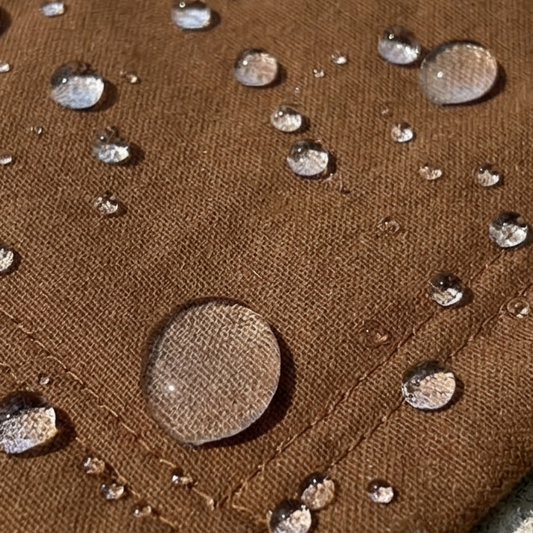 Wool Canvas Camping Blanket - Waxed Canvas Outdoor Blanket / Bushcraft Blanket