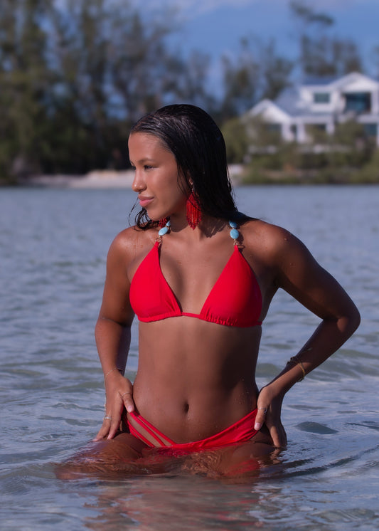 Bermuda Triangle Bikini Top - Fuego