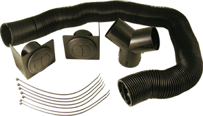 DCM 3" Duct Tube Louver Kit - 12.5' long (O4713)