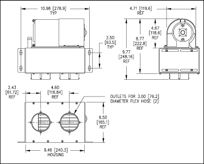 Stoker 9" Heater 2 Vents 3" Dia. 12V (O4710)