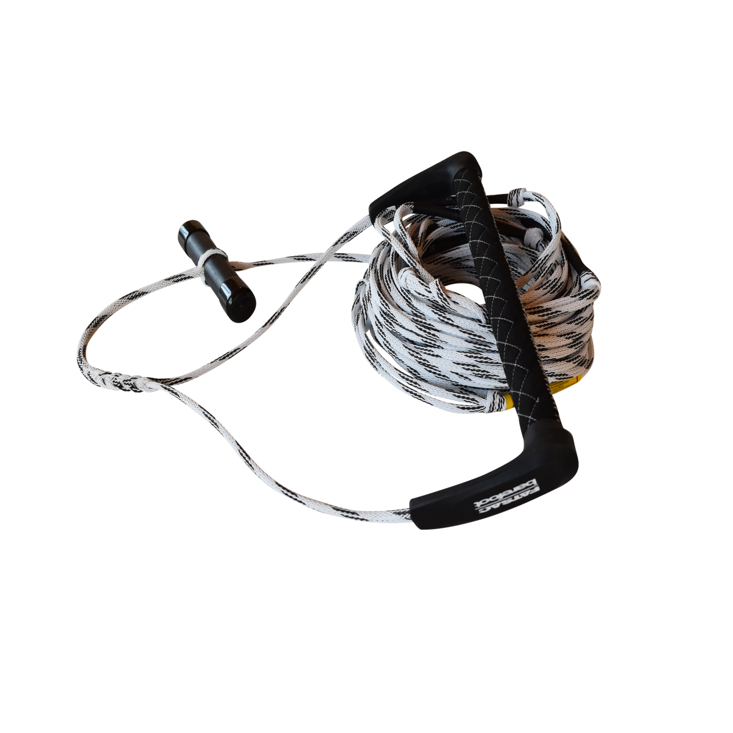 WAKE ROPE & T-BAR HANDLE COMBO BLACK & WHITE (M1036-C)