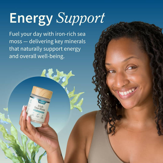 Irish Sea Moss with Iodine Energy Support - Buy 3, Get 2 FREE!