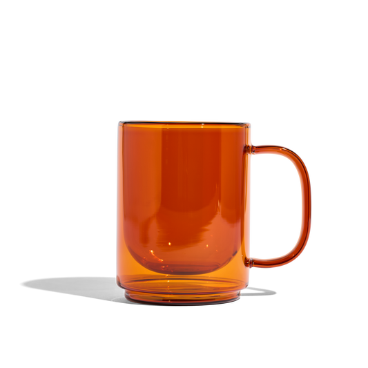 Cove 12oz Glass Mug - Set of 2 - Amber