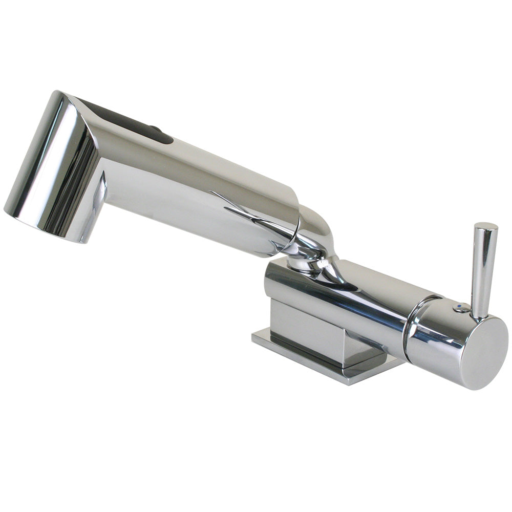 Scandvik Minimalistic Compact Single Level Mixer  Faucet  Shower Combo  Chrome 16216