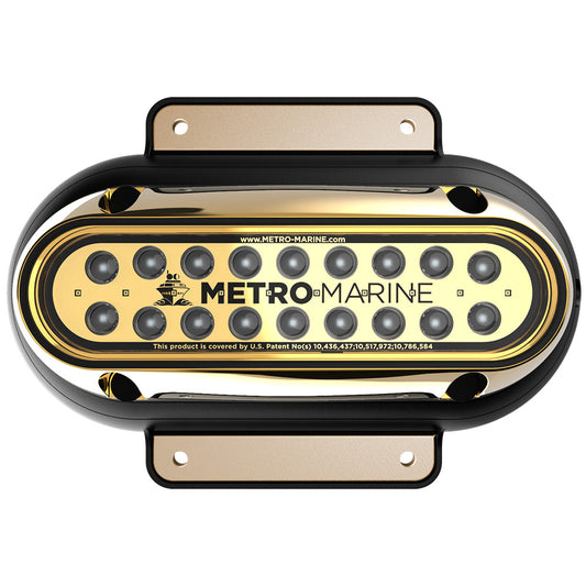 Metro Marine HighOutput Elongated Surface Mount Light wIntelligent Monochromatic LEDs  Aqua 45 Beam FSME1HA345