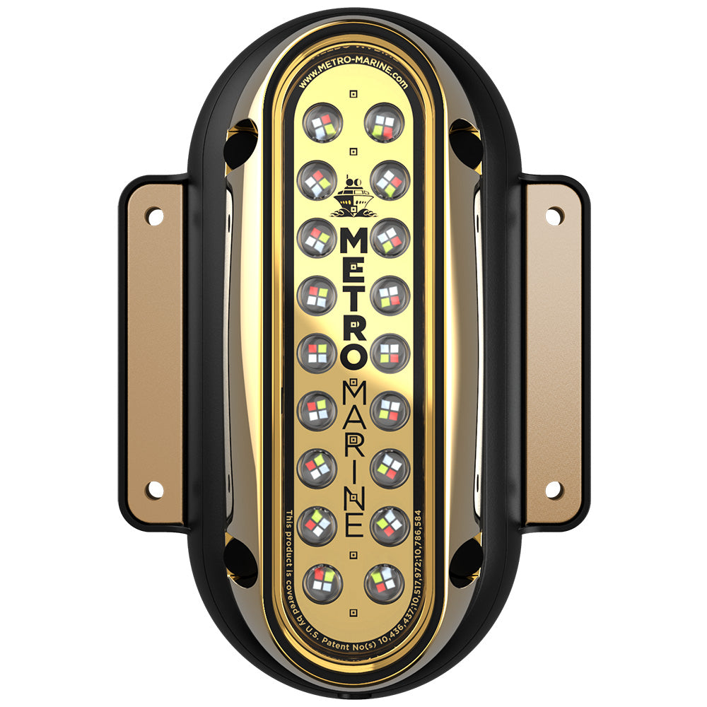 Metro Marine HighOutput Vertical Surface Mount Light wIntelligent Full Spectrum LEDs  RGBW 90 Beam FSME1VFS90