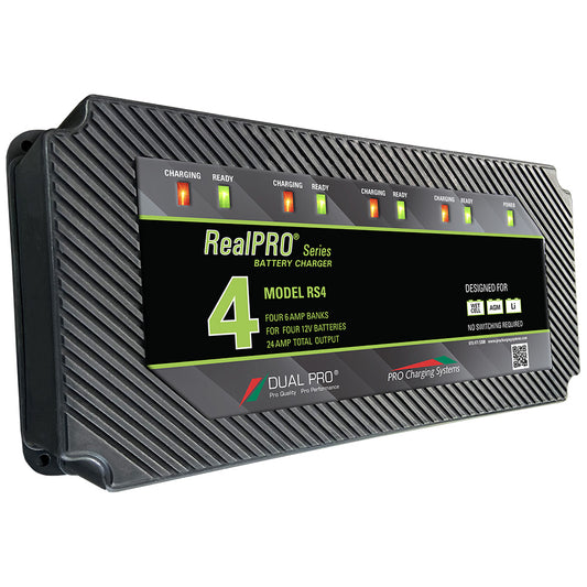 Dual Pro RealPRO Series Battery Charger  24A  4Bank RS4