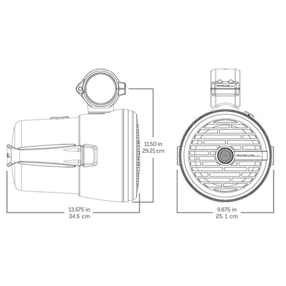 Roswell R1 8 Tower Speakers  Black  100W RMS  200W Peak Power C9201711