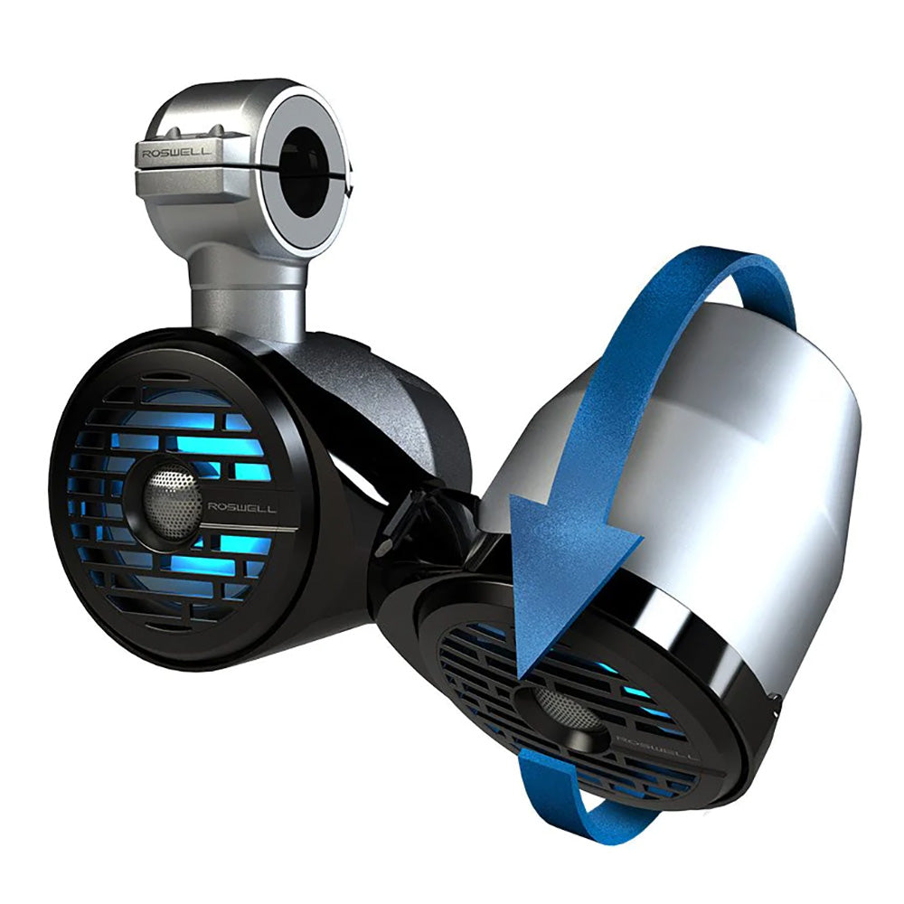 Roswell R1 65 x 65 Vamp Spin Tower Speakers  Black  160W RMS  320W Peak Power C9201821