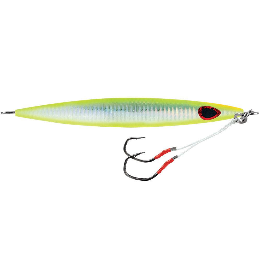 Williamson Kensaki 220 Jig  675  775oz  UV Chartreuse Glow Zebra KSJ220UVCGZ