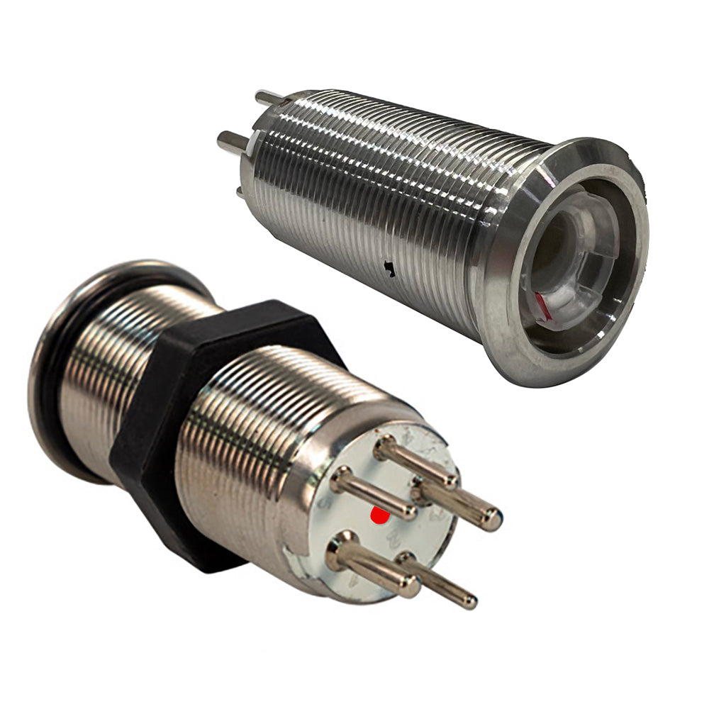 Bluewater 19mm Inrush Push Button Switch OffOn  BlueRed LED  Switch Body Only 90571113