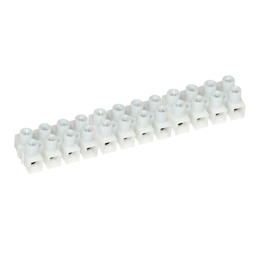 Pacer 20A Euro Style Terminal Block  12 Gang  5 Pack E200125