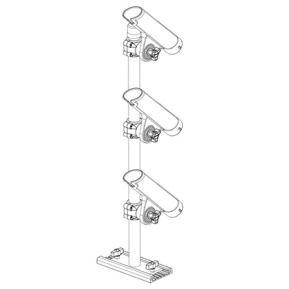 Scotty 333 Track Mounted Rod Tree  Rodmaster II Rod Holders 0333