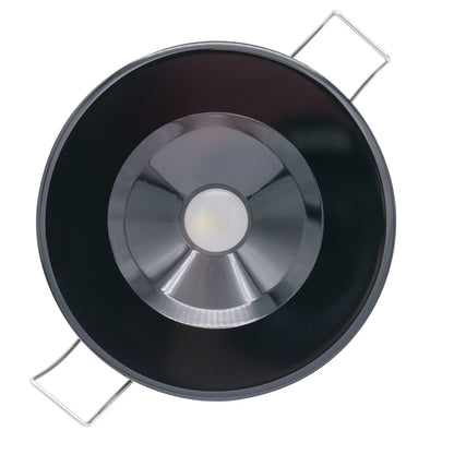 Lumitec Illusion Flush Mount LED Down Light  Spectrum RGBW  Warm White  Black Housing 117155